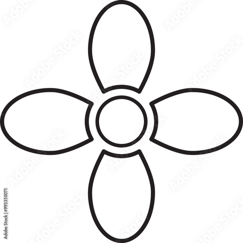 flower petals coloring page