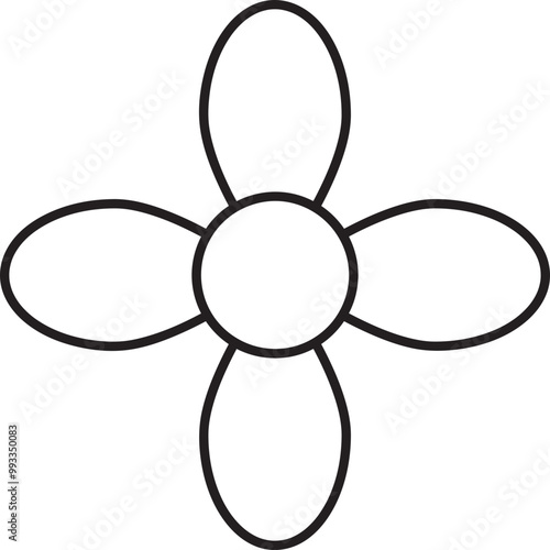 flower petals coloring page