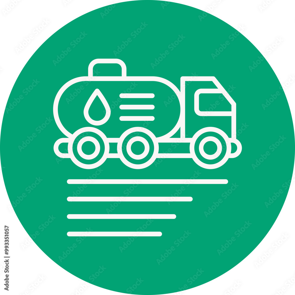 Oil Delivery line circle icon Oil Delivery line circle icon