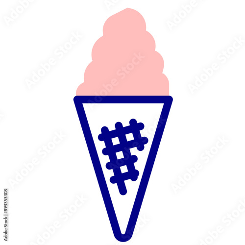 icecream mixed outline vector icon
