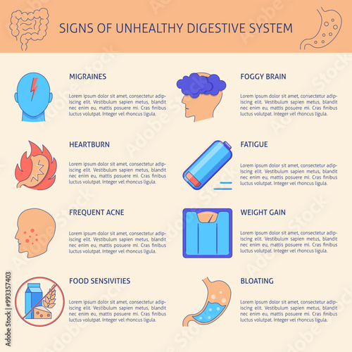 Signs of unhealthy digestive system banner