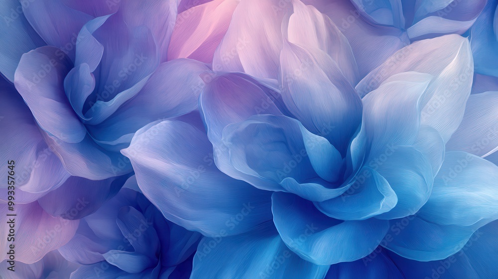 Abstract Blue and Purple Flower Petals Close Up Background Texture Abstract Blue and Purple Flower Petals Close Up Background Texture