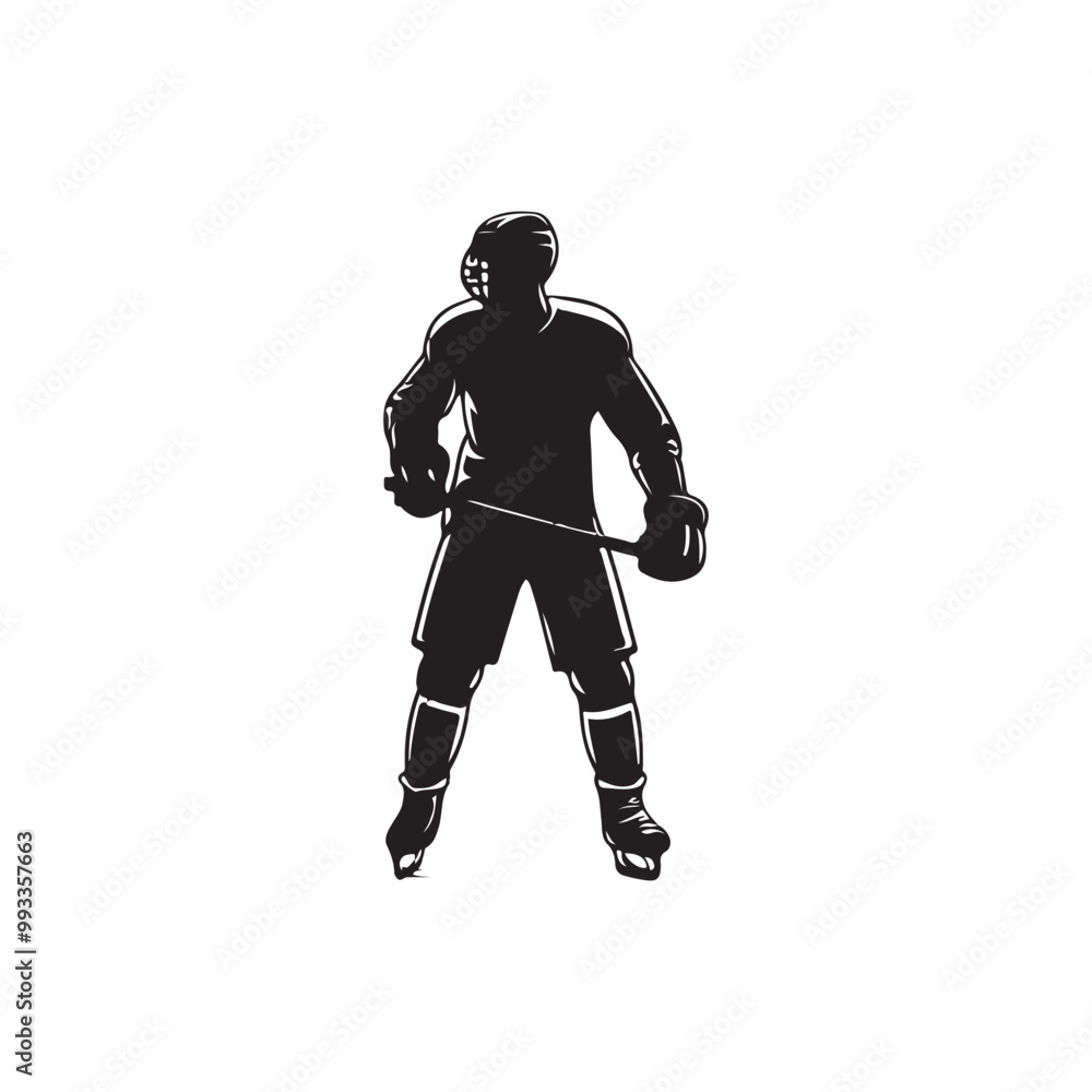 silhouette of people playing hockey, Playing ice hockey, Abstract silhouette of a hockey player on white background silhouette of people playing hockey, Playing ice hockey, Abstract silhouette of a hockey player on white background