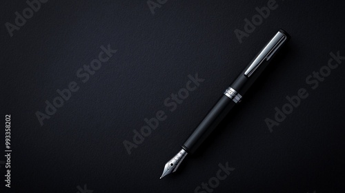 Wallpaper Mural black fountain pen on dark background Torontodigital.ca