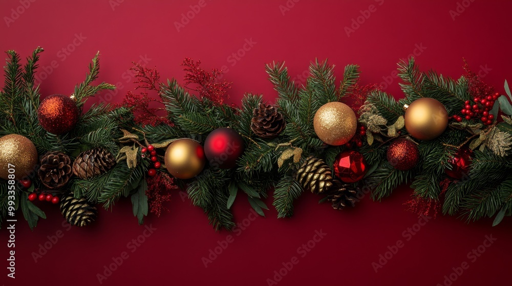 Christmas Ornament Garland. Christmas Ornament Garland.