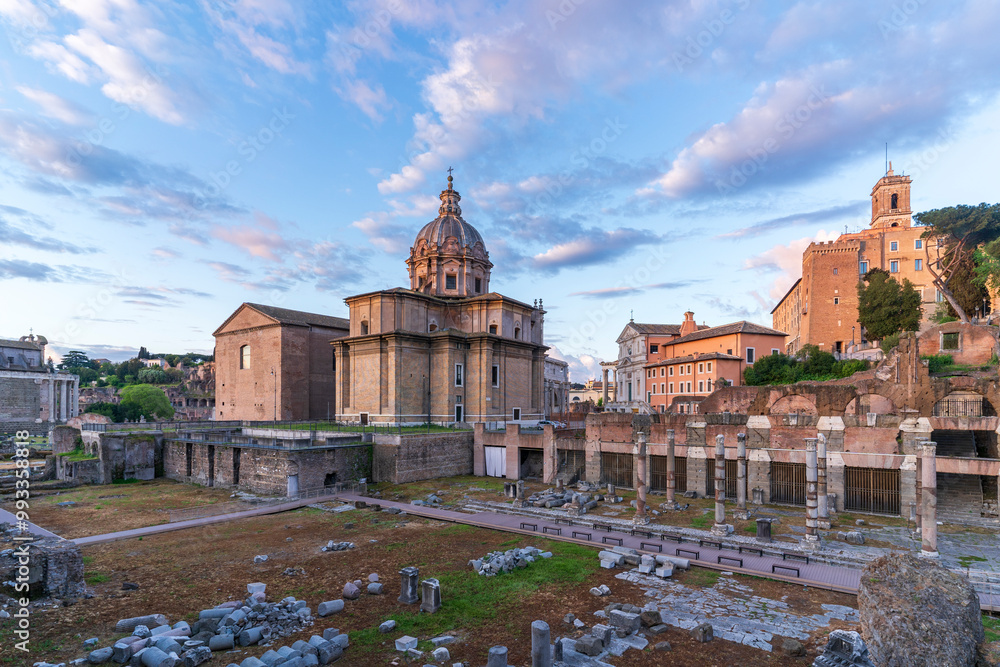 The Roman Forum view in Rome City of Italy The Roman Forum view in Rome City of Italy