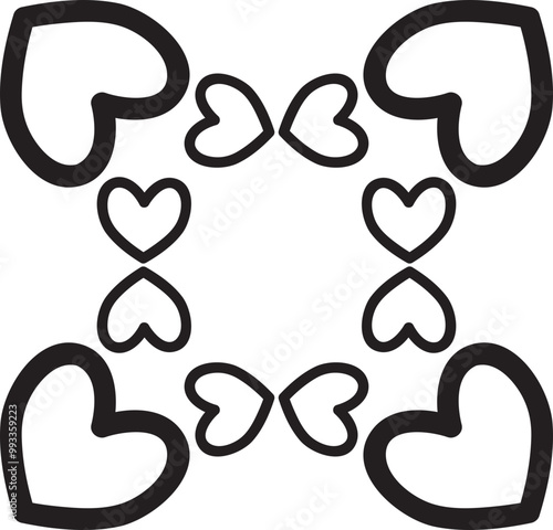 flower petals coloring page