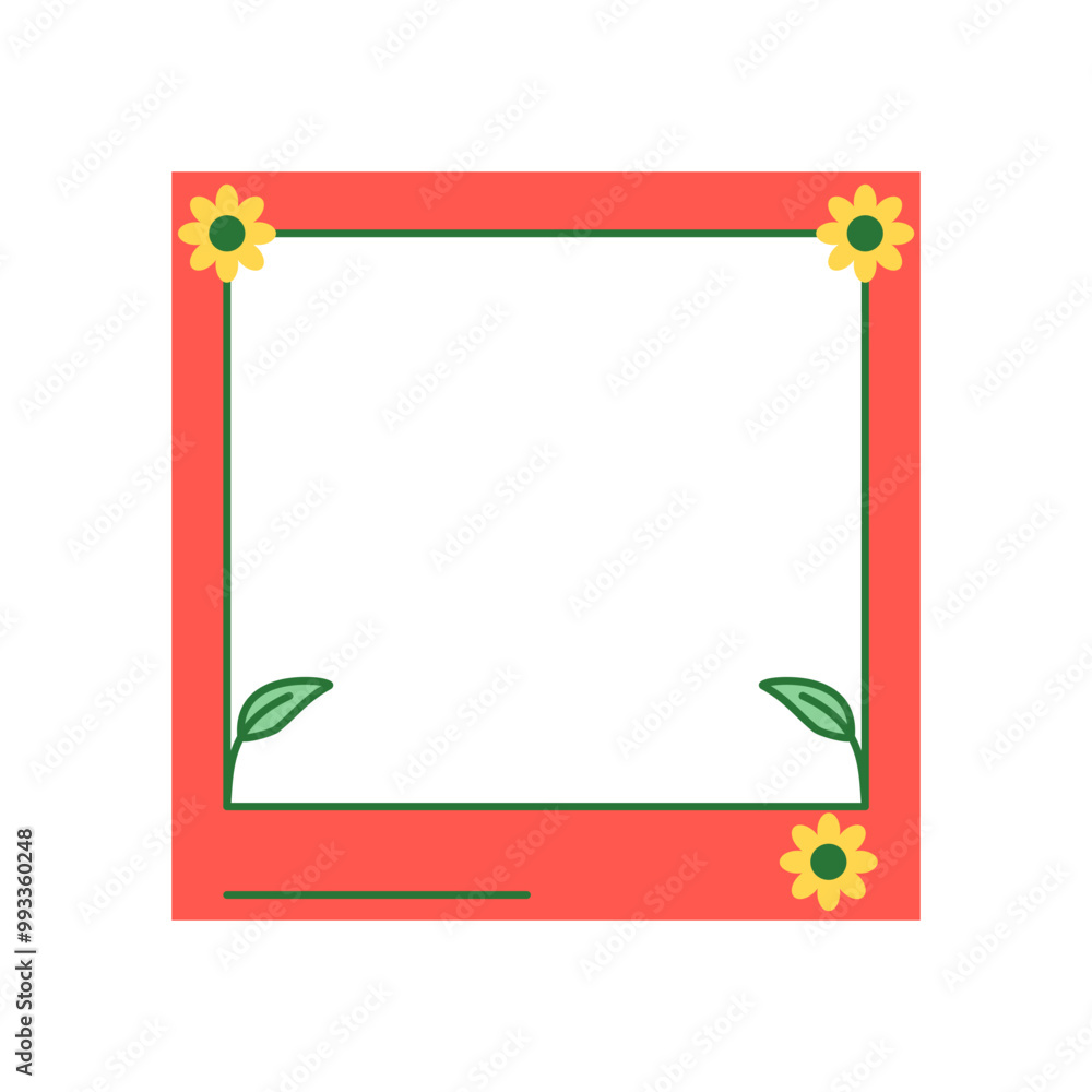 Obraz premium Frame Retro Style, Vector Illustration.