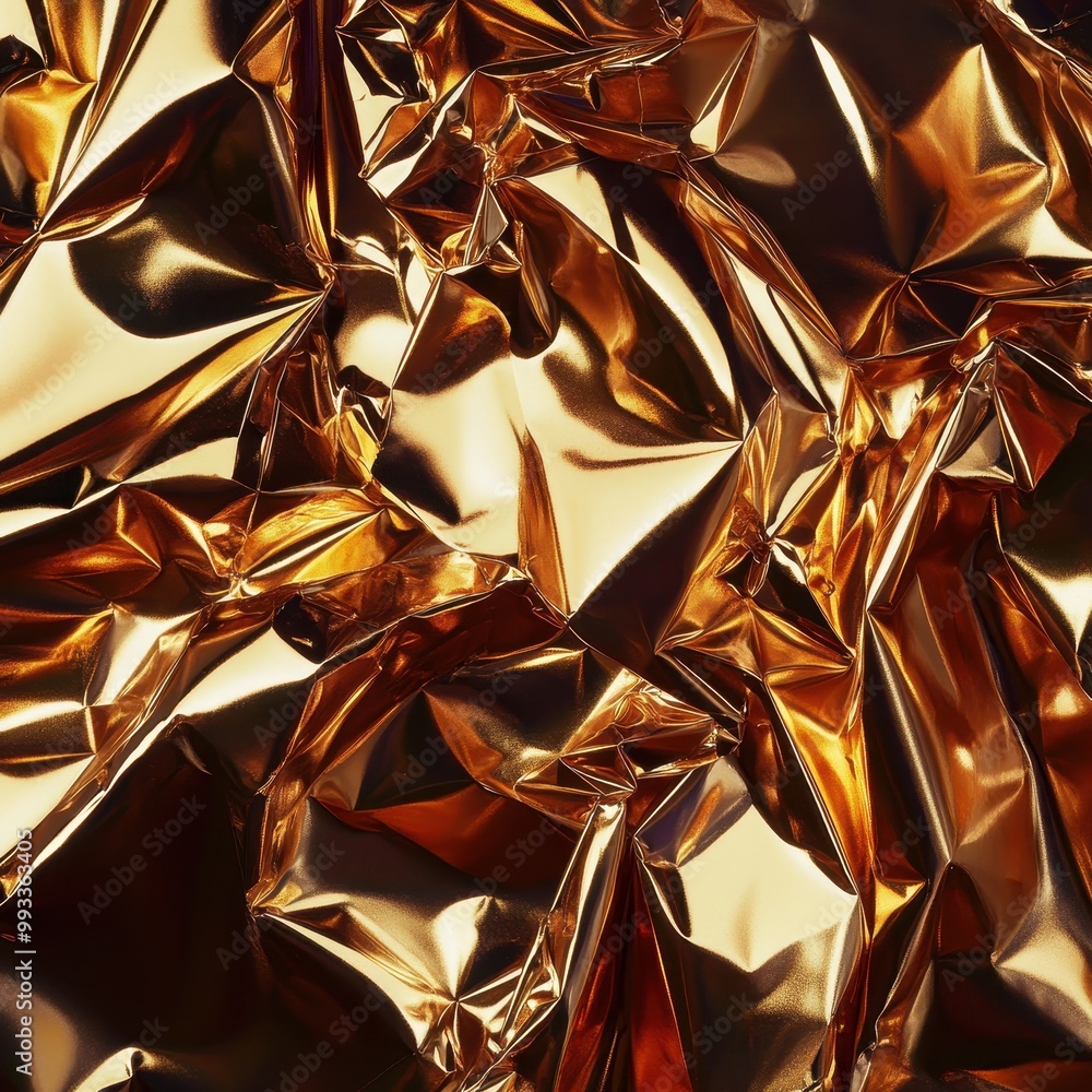 Abstract Gold Foil Texture - Wrinkled Metallic Background for Design Abstract Gold Foil Texture - Wrinkled Metallic Background for Design