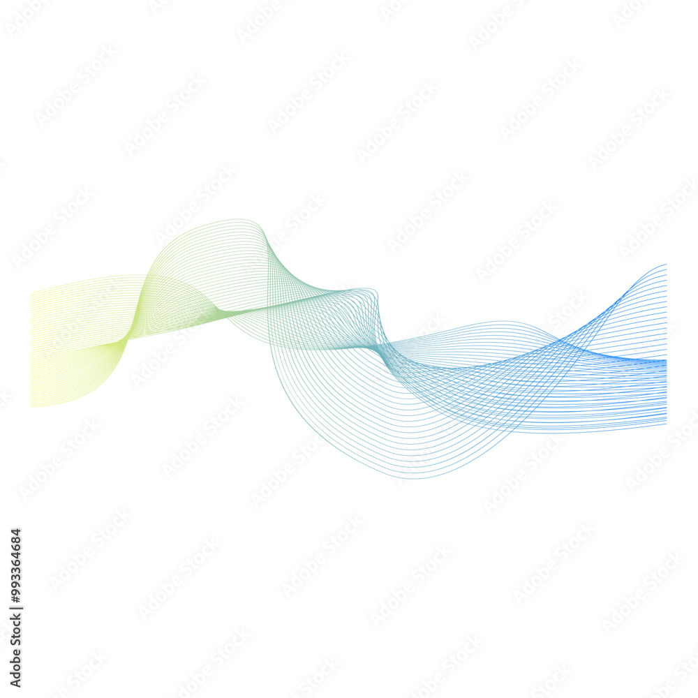 spectrum gradient line wave on white background, vector illustration. spectrum gradient line wave on white background, vector illustration.