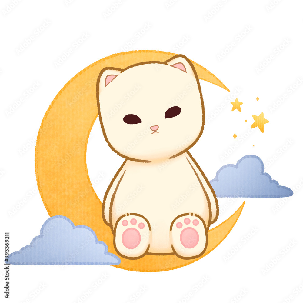 Cat on the moon Cat on the moon