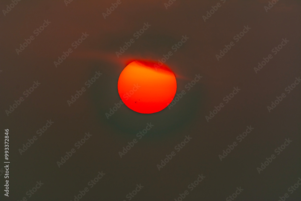 Sunset is the disappearance of the Sun below the horizon of the Earth due to its rotation. As viewed from everywhere on Earth, it is a phenomenon that happens approximately once every 24 hours, except Sunset is the disappearance of the Sun below the horizon of the Earth due to its rotation. As viewed from everywhere on Earth, it is a phenomenon that happens approximately once every 24 hours, except