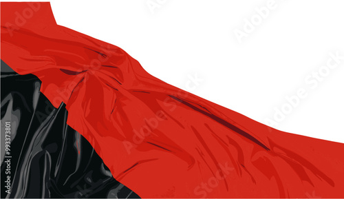 Albania flag banner 3D rendering, fabric textured flag of Albania, vector illustration on transparent background, waving Albania flag, Albania national flag design, flag with transparent background