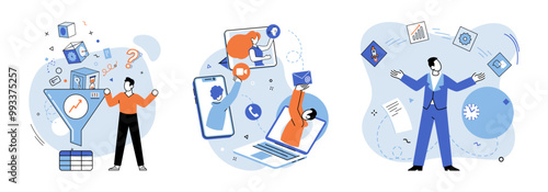 Teamwork vector illustration. Partnerships and cooperation enable businesses to tackle complex problems and achieve success Brainstorming sessions unleash teams creativity and generate breakthrough