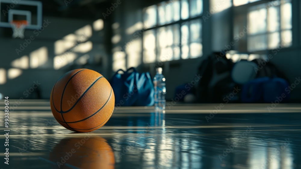 Dynamic Ray Tracing Render of Basketball on Court with Anticipation Dynamic Ray Tracing Render of Basketball on Court with Anticipation