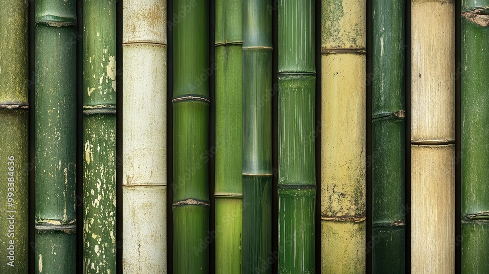 A collage of bamboo fence texture with green hues, perfect for creating eco-friendly backgrounds, banners, or product visuals. Ideal for natural designs. A collage of bamboo fence texture with green hues, perfect for creating eco-friendly backgrounds, banners, or product visuals. Ideal for natural designs.