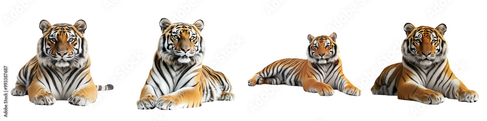 set of A Tiger, Laying Majestic, Tiger Power, King of the Forest, Tiger Walk, Tiger Roar, Wild Tiger, Beautiful Tiger, Tiger Mystery, on a transparent backgrounds set of A Tiger, Laying Majestic, Tiger Power, King of the Forest, Tiger Walk, Tiger Roar, Wild Tiger, Beautiful Tiger, Tiger Mystery, on a transparent backgrounds