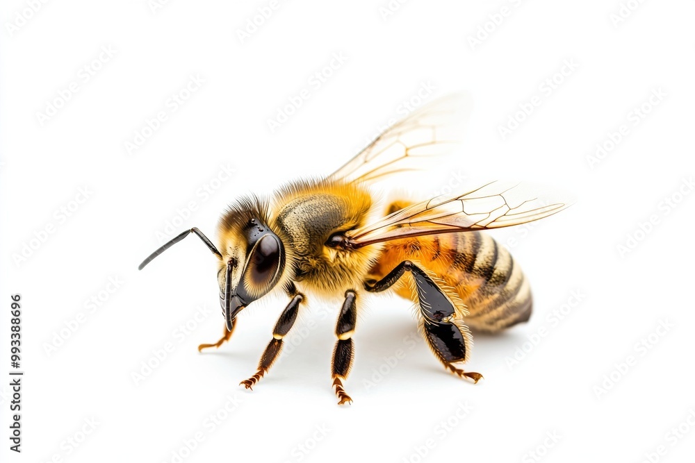 bee isolated on white background bee isolated on white background