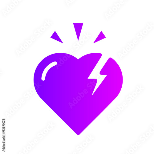 heartbroken gradient icon