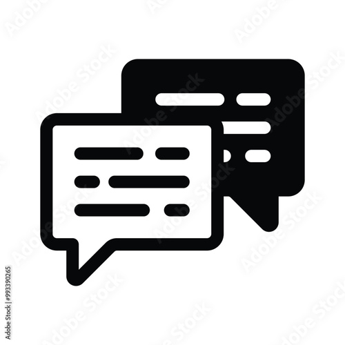 Icon of chat bubble in modern style, premium vector