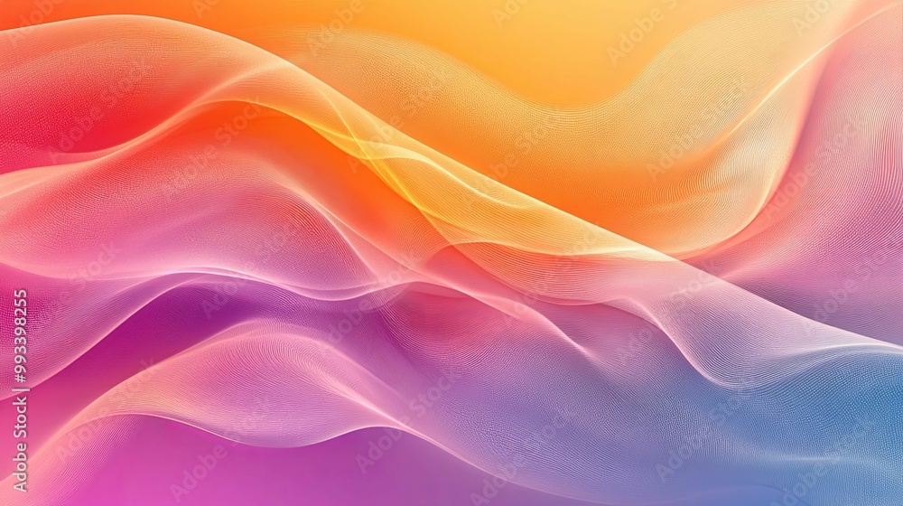 Obraz premium Abstract Colorful Waves with Gradient and Texture