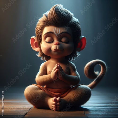 Lord Ram | Lord Hanuman | Cute Baby Hanuman photo