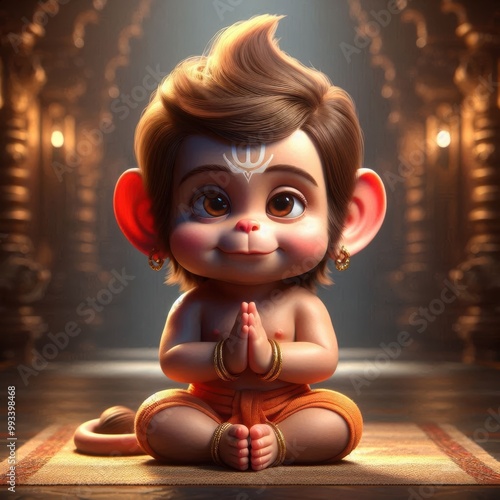 Lord Ram | Lord Hanuman | Cute Baby Hanuman photo