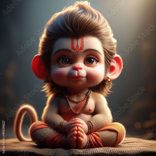 Lord Ram | Lord Hanuman | Cute Baby Hanuman photo