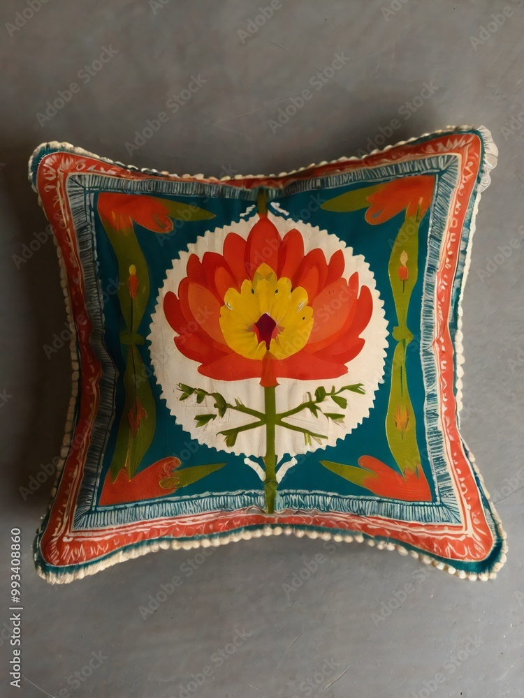 embroidery on a fabric