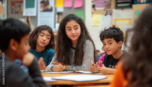 Children Listening and Learning in School Classroom