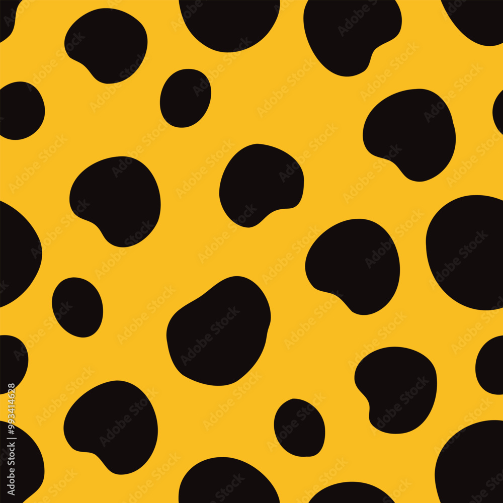 Animal print polka dot leopard spots seamless pattern Animal print polka dot leopard spots seamless pattern