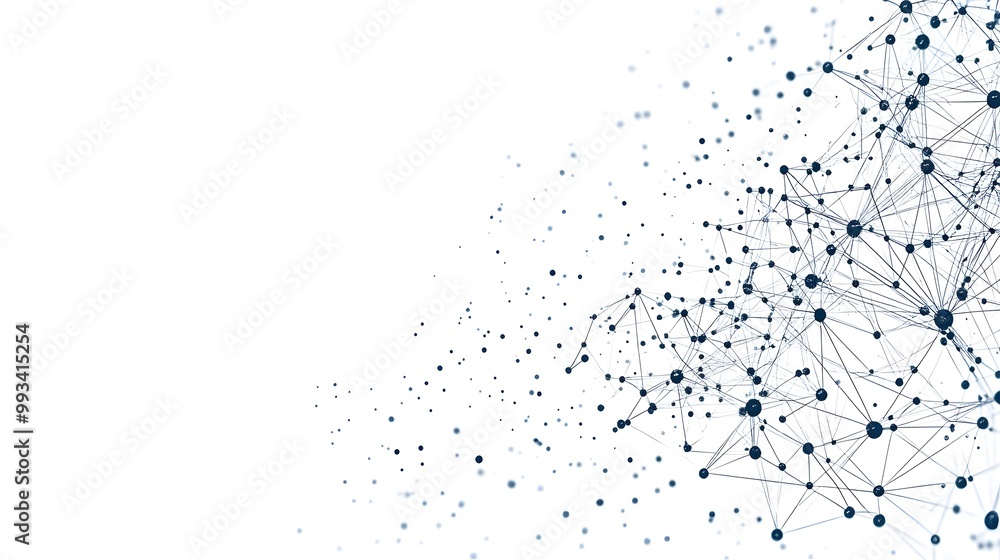 Abstract Network of Connected Nodes and Lines Abstract Network of Connected Nodes and Lines