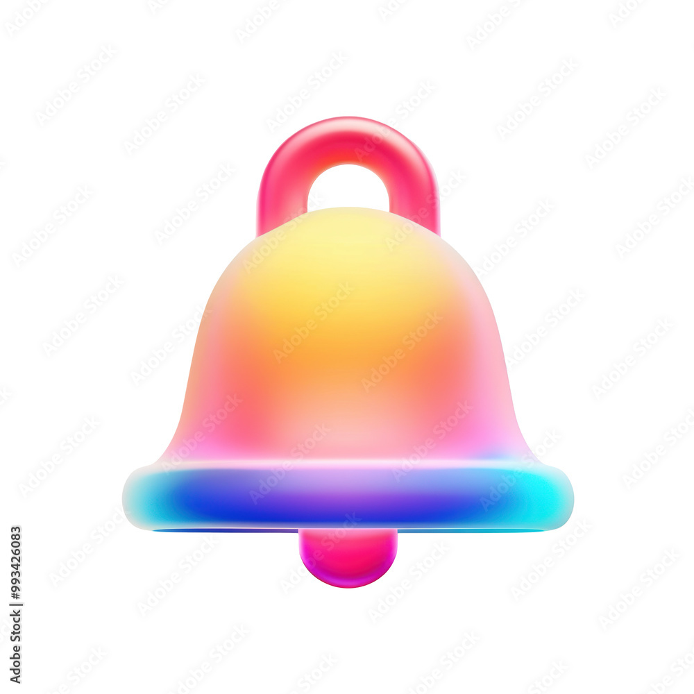 Gradient bell icon for digital notifications Gradient bell icon for digital notifications