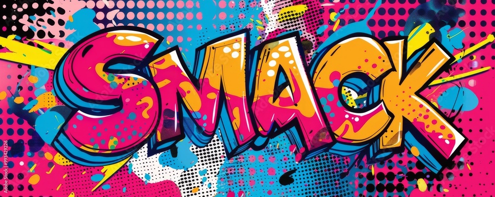 Obraz premium Fun pop art background with 