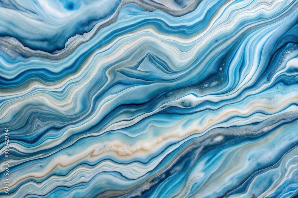 Obraz premium Abstract design with swirling blue and white colors