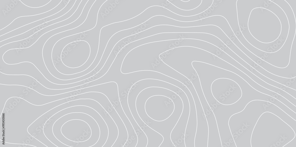 Obraz premium Abstract design with seamless pattern with lines topographic map. geographic mountain relief. the gray on white contours topography stylized height of the lines. geographic contour map paper texture.