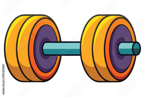 Unique Dumbbell icons vector illustration on a white background.