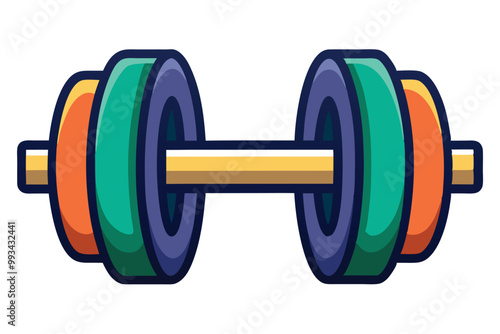 Unique Dumbbell icons vector illustration on a white background.