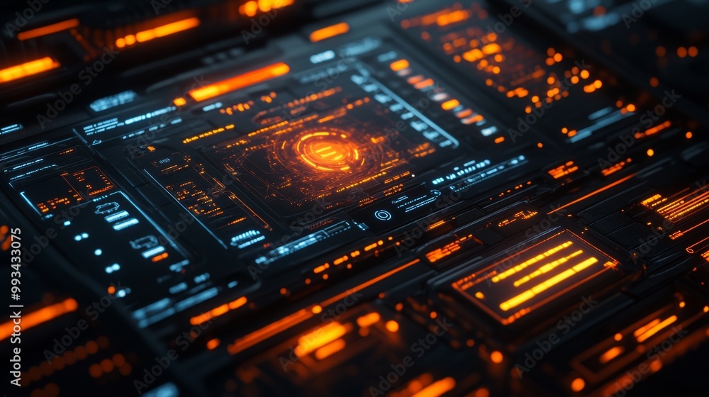 Fototapeta premium Sci-fi Interface.