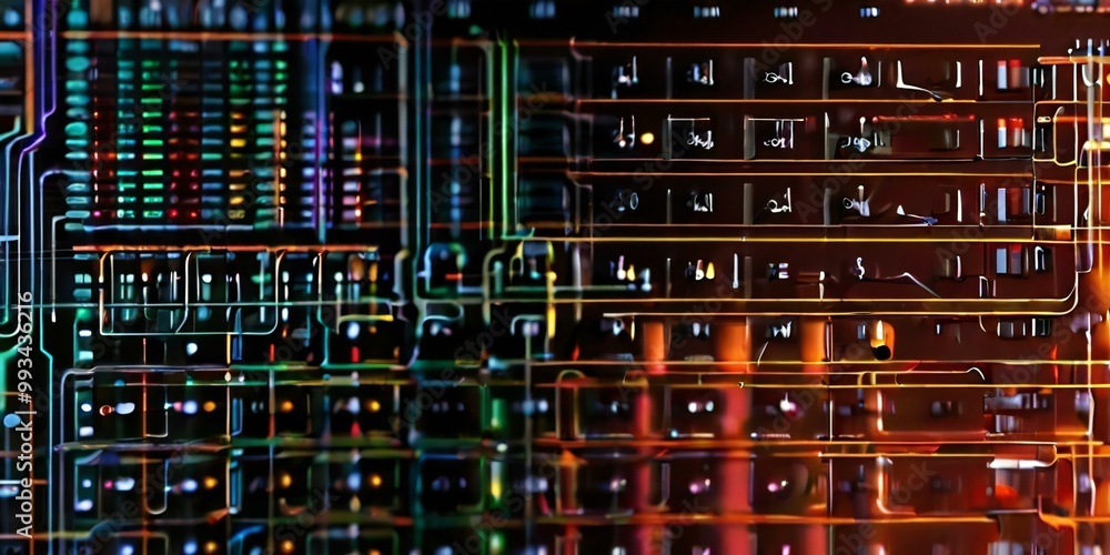 close up of computer circuit board close up of computer circuit board