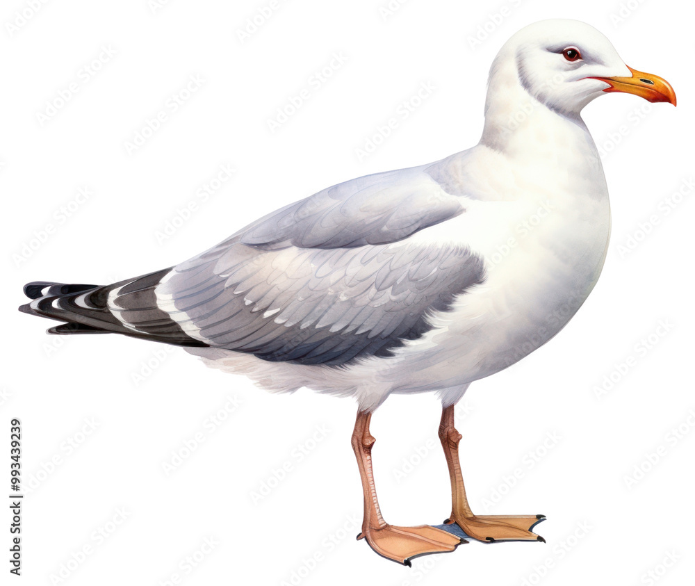 Fototapeta premium PNG Seagull cartoon animal white.