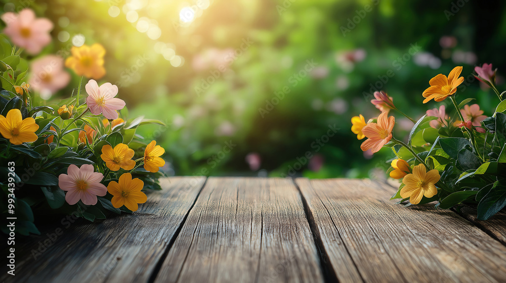 Fresh Spring Flowers with Blank Space for Display Fresh Spring Flowers with Blank Space for Display