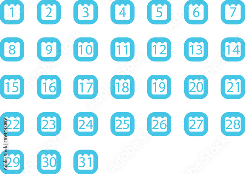 calendar of days in a month