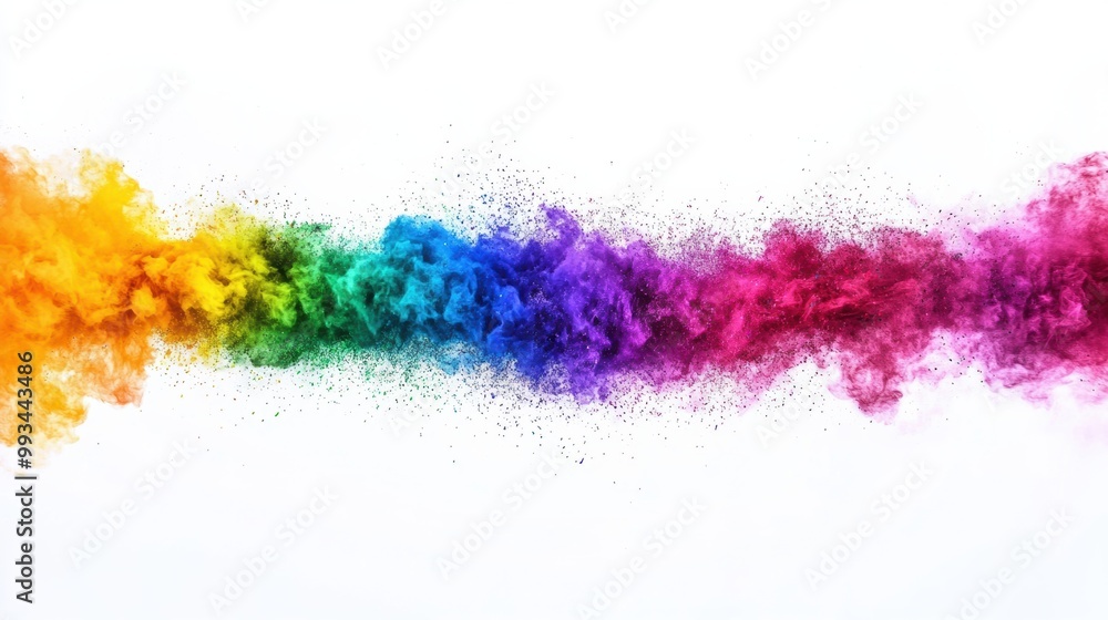 Vibrant Multicolored Powder Explosion Abstract Art Design Vibrant Multicolored Powder Explosion Abstract Art Design