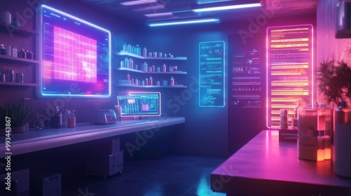 Neon Lab Interior.