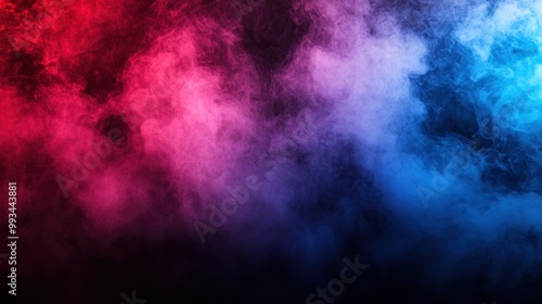 Colorful Misty Smoke Abstract Background with Dramatic Lighting Effect