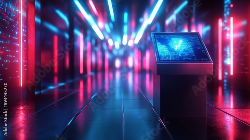 Neon Server Room.