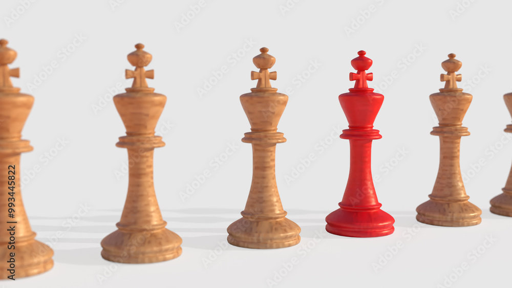 The Chess on white Background 3d rendering. The Chess on white Background 3d rendering.