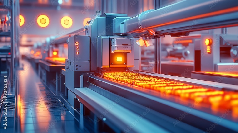 Factory Conveyor Belt. Factory Conveyor Belt.