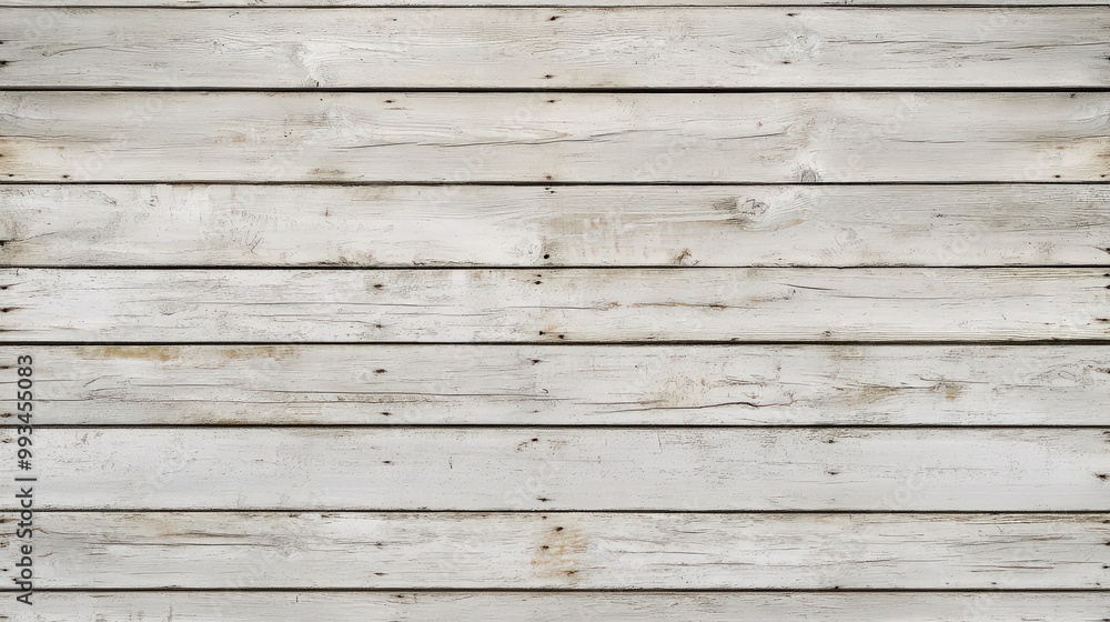Obraz premium Rustic White Wooden Plank Boards With Texture as Background 